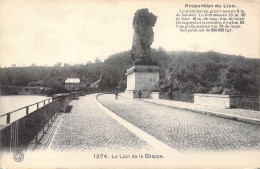 BELGIQUE - Le Lion De La Gileppe - Carte Postale Ancienne - Andere & Zonder Classificatie