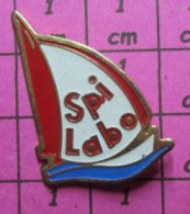 813F Pin's Pins / Beau Et Rare / SPORTS / VOILE VOILIER SPI LABO - Vela