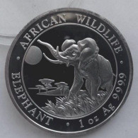 Somalia 100 Shillings 2016 Silver Ounce (1oz) Preserved UNC Rare African Elephant - Somalia