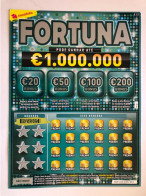 103, Lottery Tickets, Portugal, « Raspadinha », « Instant Lottery », « FORTUNA », Nº 520 - Billetes De Lotería