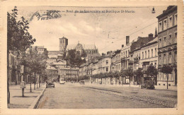 BELGIQUE - Liège - Boulevard De La Sauvenière Et Basilique St-Martin - Carte Postale Ancienne - Luik