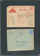 Lot 6 Documents Afranchis Par Mariane De Gandon  MALD 136 - 1945-54 Maríanne De Gandon