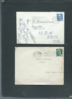 Lot 6 Documents Afranchis Par Mariane De Gandon  MALD 137 - 1945-54 Marianne (Gandon)