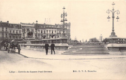 BELGIQUE - Liège - Entrée Du Square Paul Devaux - Carte Postale Ancienne - Liege