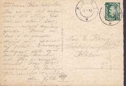 Sweden PPC Göteborg Gustav Adolfs Torg Postally Used In Norway RUST Cds. 1957 To KØBENHAVN Denmark (2 Scans) - Briefe U. Dokumente