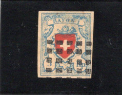 SUISSE. ANNEE 1851.  N° 20 OBLITERE - 1843-1852 Federale & Kantonnale Postzegels