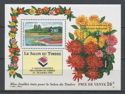 FRANCE 1993 Bloc N° 16 ** Neuf MNH Superbe C 11 € Salon Du Timbre Loisirs Flore Fleurs Flowers DAHLIAS Parc Paris - Neufs