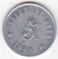 14. Calvados. Caen . Union Commerciale Et Industrielle De Caen . 5 Centimes 1921 En Aluminium  - Monétaires / De Nécessité