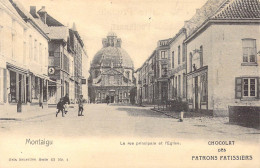 BELGIQUE - Montaigu - La Rue Principale Et L'Eglise - Carte Postale Ancienne - Otros & Sin Clasificación