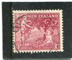 NEW ZEALAND - 1956  3d+1d  HEALTH  FINE USED - Usati