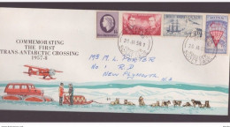 Ross Dependency - 20 1 1958  Busta Commemotiva Del Primo Trans Antarctin Crossing 1957/58 -1957 Ross Dependency Commemor - Eventi E Commemorazioni