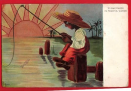 Delcampe - ETHNIC COMIC HUMOUR    FISHING IN PEACEFUL WATERS  Pu 1907 - Amerika