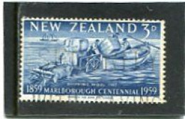 NEW ZEALAND - 1959  3d  MARLBOROUGH  FINE USED - Usados