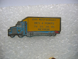 Pin's D'un Camion, Bar-Restaurant Des Quatre Ponts à NEYRON (Dépt:01) - Transports