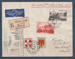 France - Première Liaison Aérienne - Paris Montréal - 1950 - First Flight Covers