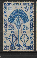 MADAGASCAR N°274 "FRANCE LIBRE " - Used Stamps