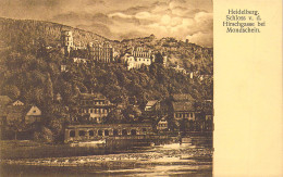 ALLEMAGNE - HEIDELBERG - Schloss V D Hirschgasse Bei Mondschein - Carte Postale Ancienne - Andere & Zonder Classificatie