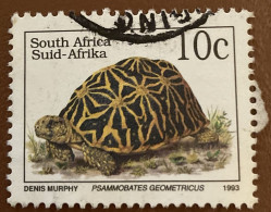 South Africa 1993 Endangered Fauna Psammobates Geometricus 10 C - Used - Oblitérés