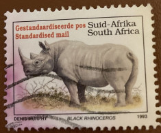 South Africa 1993 Endangered Fauna Diceros Bicorniss 45 C - Used - Gebraucht