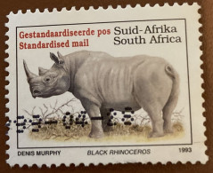 South Africa 1993 Endangered Fauna Diceros Bicorniss 45 C - Used - Usados