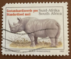 South Africa 1993 Endangered Fauna Diceros Bicorniss 45 C - Used - Oblitérés