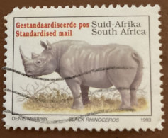 South Africa 1993 Endangered Fauna Diceros Bicorniss 45 C - Used - Gebruikt
