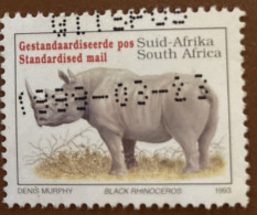 South Africa 1993 Endangered Fauna Diceros Bicorniss 45 C - Used - Gebruikt