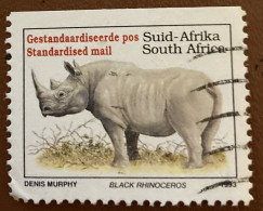 South Africa 1993 Endangered Fauna Diceros Bicorniss 45 C - Used - Used Stamps