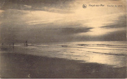 BELGIQUE - HEYST SUR MER - Coucher De Soleil - Carte Postale Ancienne - Heist