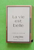 LANCÔME - La Vie Est Belle - L'eau De Parfum - Echantillon - Echantillons (tubes Sur Carte)