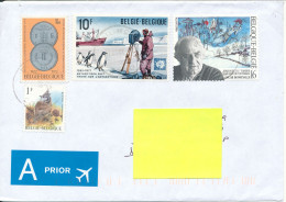 Belgium Cover Sent To Denmark 12-4-2006 Topic Stamps Incl. ANTARCTIC - Lettres & Documents