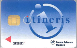 CARTE-GSM-PUCE-F-FT-MOBILES-ITINERIS-FM1-SD-Ref-PHONECOTE 2005--TBE-Peu SERVIE - Nachladekarten (Handy/SIM)