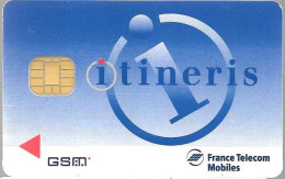 CARTE-GSM-PUCE-F-FT-MOBILES-ITINERIS-FM1-SD-Ref-PHONECOTE 2005--TBE-Peu SERVIE - Mobicartes (GSM/SIM)