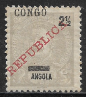 Portuguese Congo – 1910 King Carlos MISPLACED Overprinted REPUBLICA And CONGO - Portugees Congo