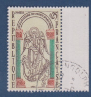 Mont St Michel, N° 1482, Petite Variété, Colonnes Vert-gris ( V2307B/16.1) - Used Stamps