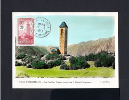 S2751-FRENCH ANDORRE-OLD POSTCARD VAL D'ANDORRE.1953.Andorra FRANCESA.Tarjeta Postal.carte Postale - Brieven En Documenten