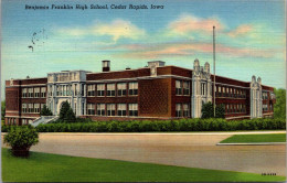 Iowa Cedar Rapids Benjamin Franklin High School 1949 Curteich - Cedar Rapids