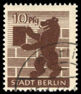 1945, SBZ Berlin Brandenburg, 4 Ac Wbz, Gest. - Berlijn & Brandenburg