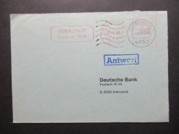 BRD Doppelt Verwendeteter Umschlag ?! Antwort / AFS / Freistempel Helmstedt Postfach 1505 Und Stempel Gütersloh 1 - Cartas & Documentos