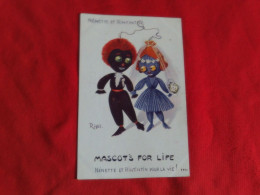 BELLE ILLUSTRATION..."MASCOT'S FOR LIFE...NENETTE ET RINTINTIN POUR LA VIE!!"....signe RIGHT - Right