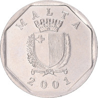 Monnaie, Malte, 5 Cents, 2001 - Malte