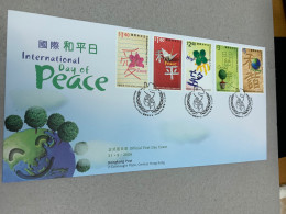 Hong Kong Stamp FDC International Day Of Peace 2006 - FDC