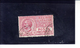 ITALIA  1913-23 - Sassone   2° - Posta Pneumatica - Poste Pneumatique