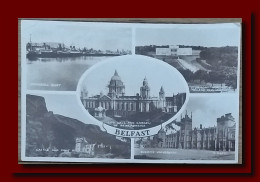 1957 UK Great Britain Postcard Multiview Belfast Sent To Scotland 2scans - Belfast