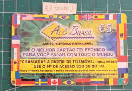PORTUGAL PREPAID USED PHONECARD ALÔ BRASIL - Portugal