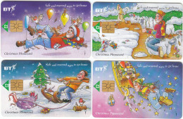BT,  Anti-drink Campaign, Christmas'96 & Safe And Seasonal Ways To Get Home,4 X£2, Mint - BT Zivile Luftfahrt