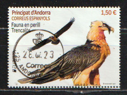 2021. Vautour Trencalòs D'Andorre. (briseur D'os)  Timbre Oblitéré 1 ère Qualité, Haute Faciale. AND.ESP - Used Stamps