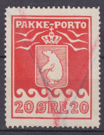 Greenland Pakke-Porto 1915 Mi. 9 A, 20 Øre Polar Bear Eisbär Perf. 11½ (2 Scans) - Pacchi Postali