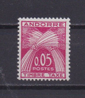 ANDORRE FRANCAIS 1961 TAXE N°42 NEUF** - Ungebraucht