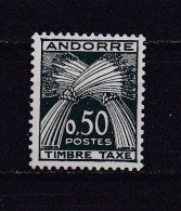 ANDORRE FRANCAIS 1961 TAXE N°44 NEUF AVEC CHARNIERE - Ungebraucht